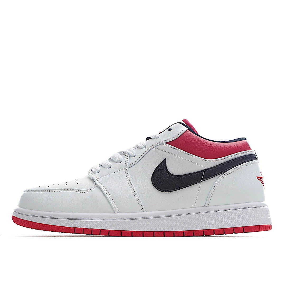 Air Jordan 1 Low White University Red