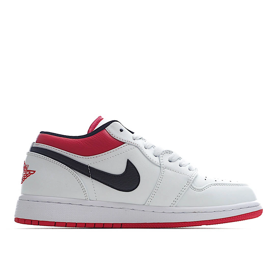 Air Jordan 1 Low White University Red