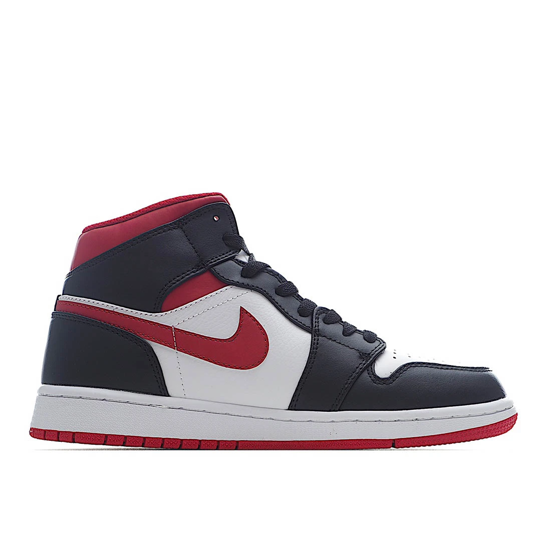 Air Jordan 1 Mid Black Gym Red