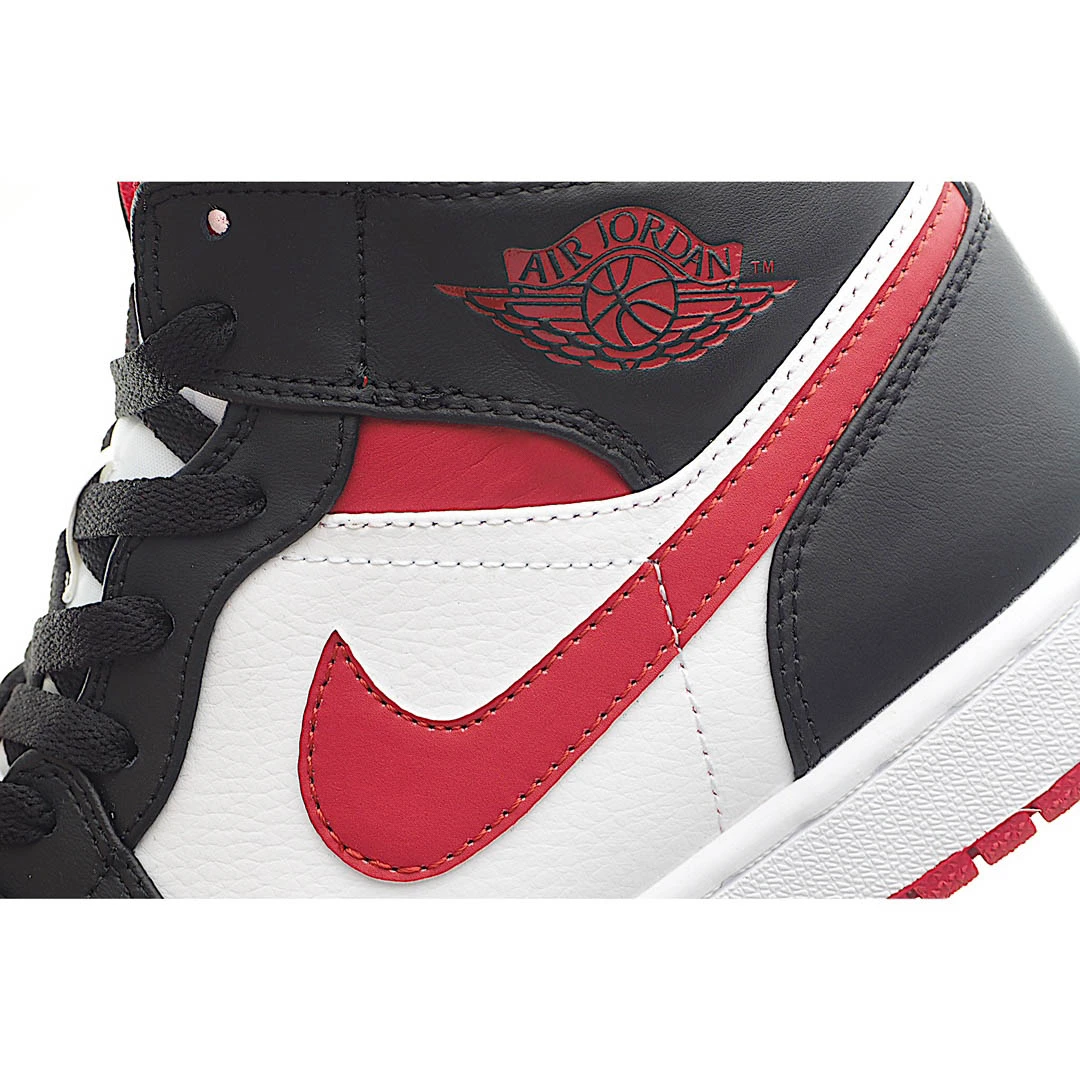 Air Jordan 1 Mid Black Gym Red