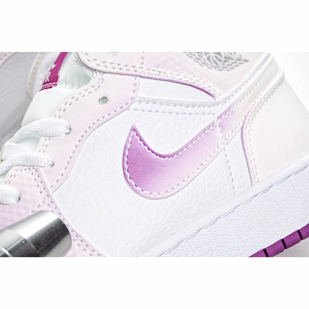 Air Jordan 1 Mid GG AJ1 Joe 1 Colorful Pink Chameleon Ultraviolet Temperature Change