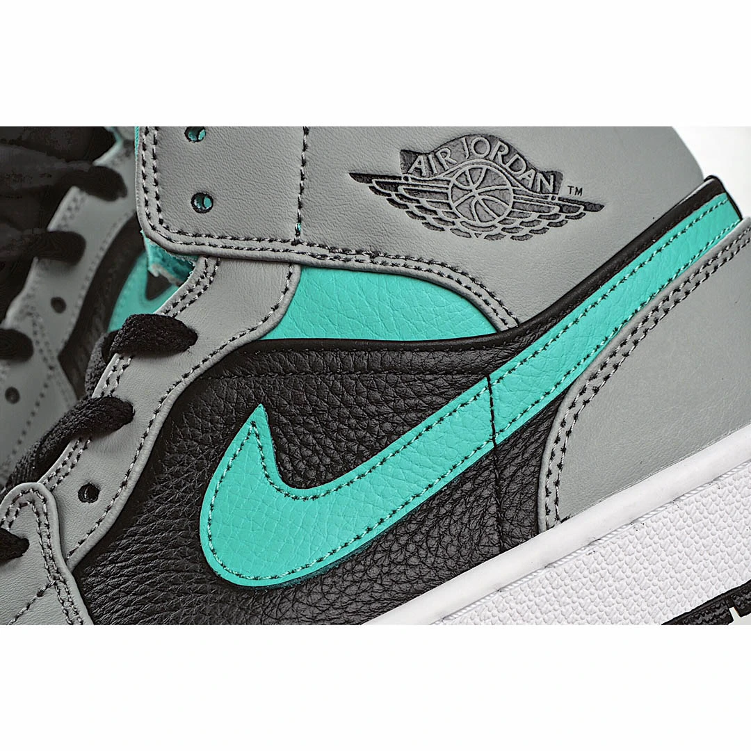 Air Jordan 1 Mid Grey Aqua