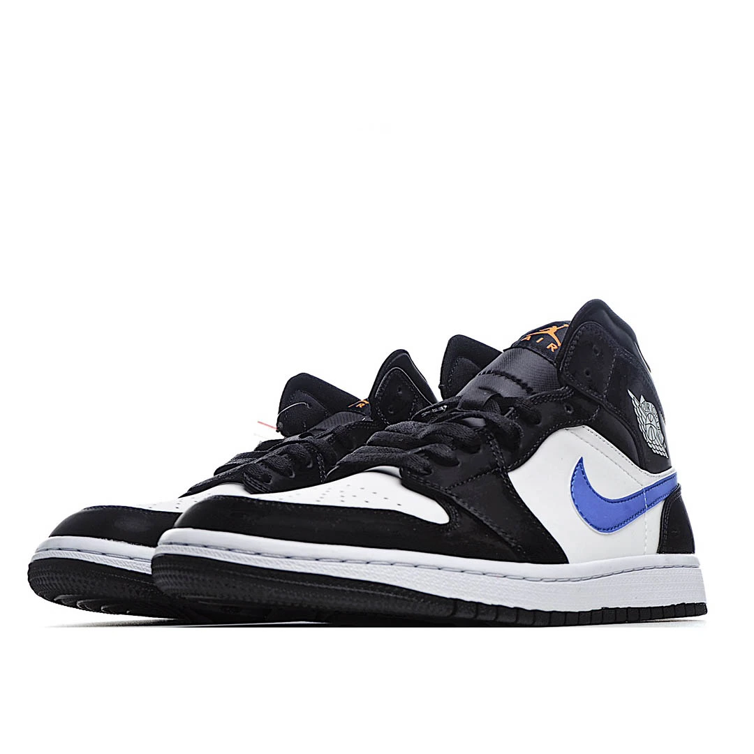 Air Jordan 1 Mid GS Black Racer Blue