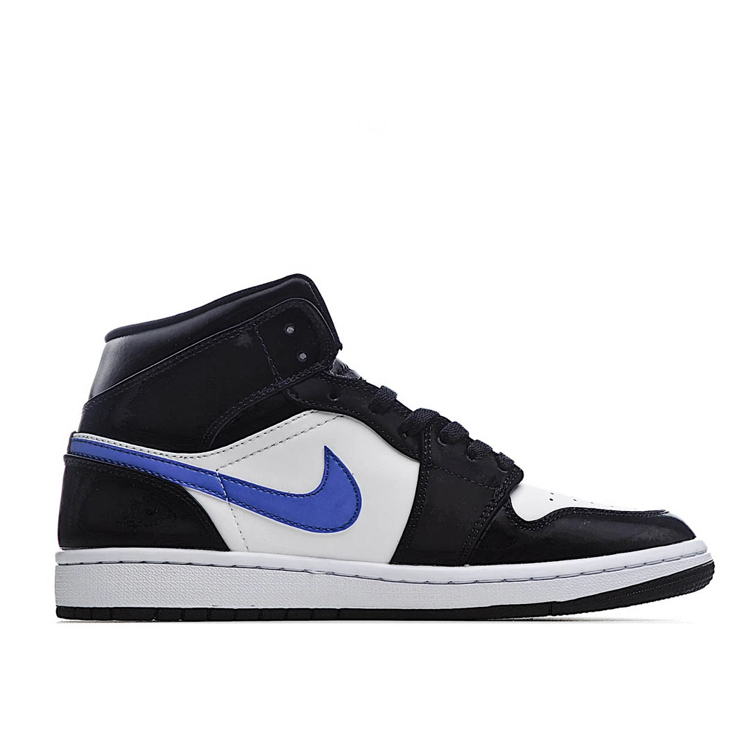 Air Jordan 1 Mid GS Black Racer Blue