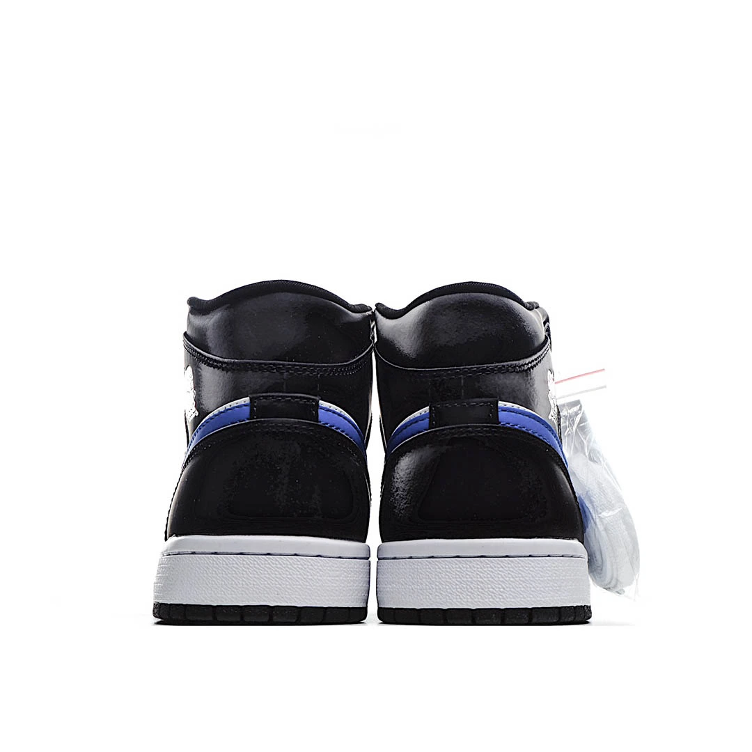 Air Jordan 1 Mid GS Black Racer Blue