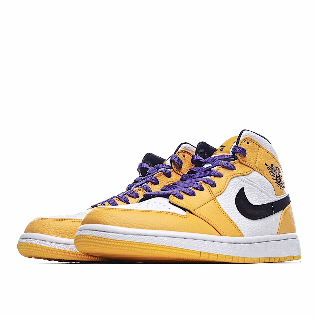 Air Jordan 1 Mid GS Lakers