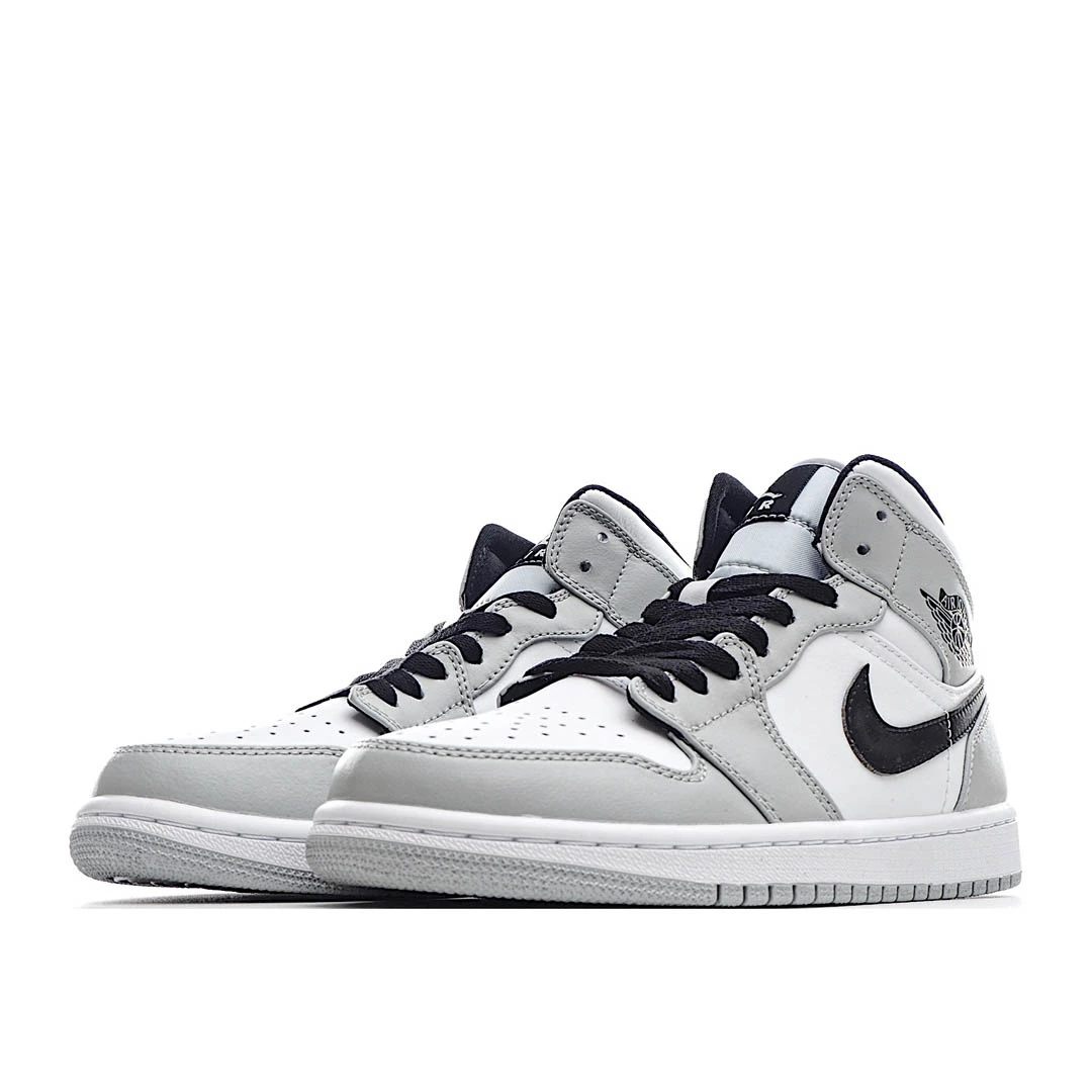 Air Jordan 1 Mid GS Light Smoke Grey