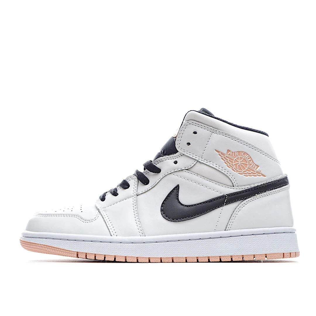 Air Jordan 1 Mid GS White Arctic Orange