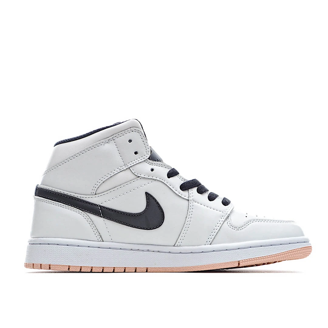 Air Jordan 1 Mid GS White Arctic Orange