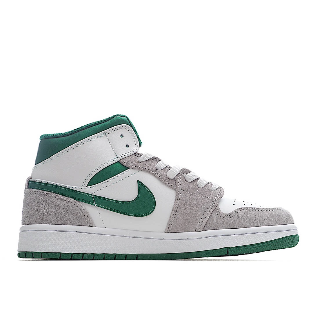 Air Jordan 1 Mid SE Grey Pine Green