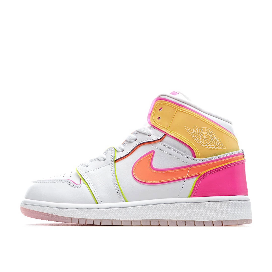 Air Jordan 1 Mid SE GS Edge Glow