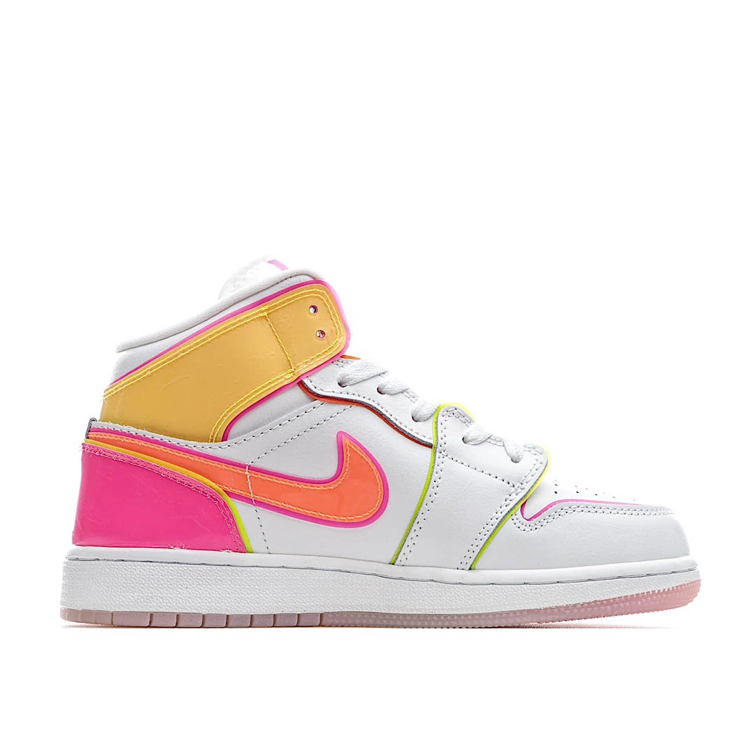 Air Jordan 1 Mid SE GS Edge Glow