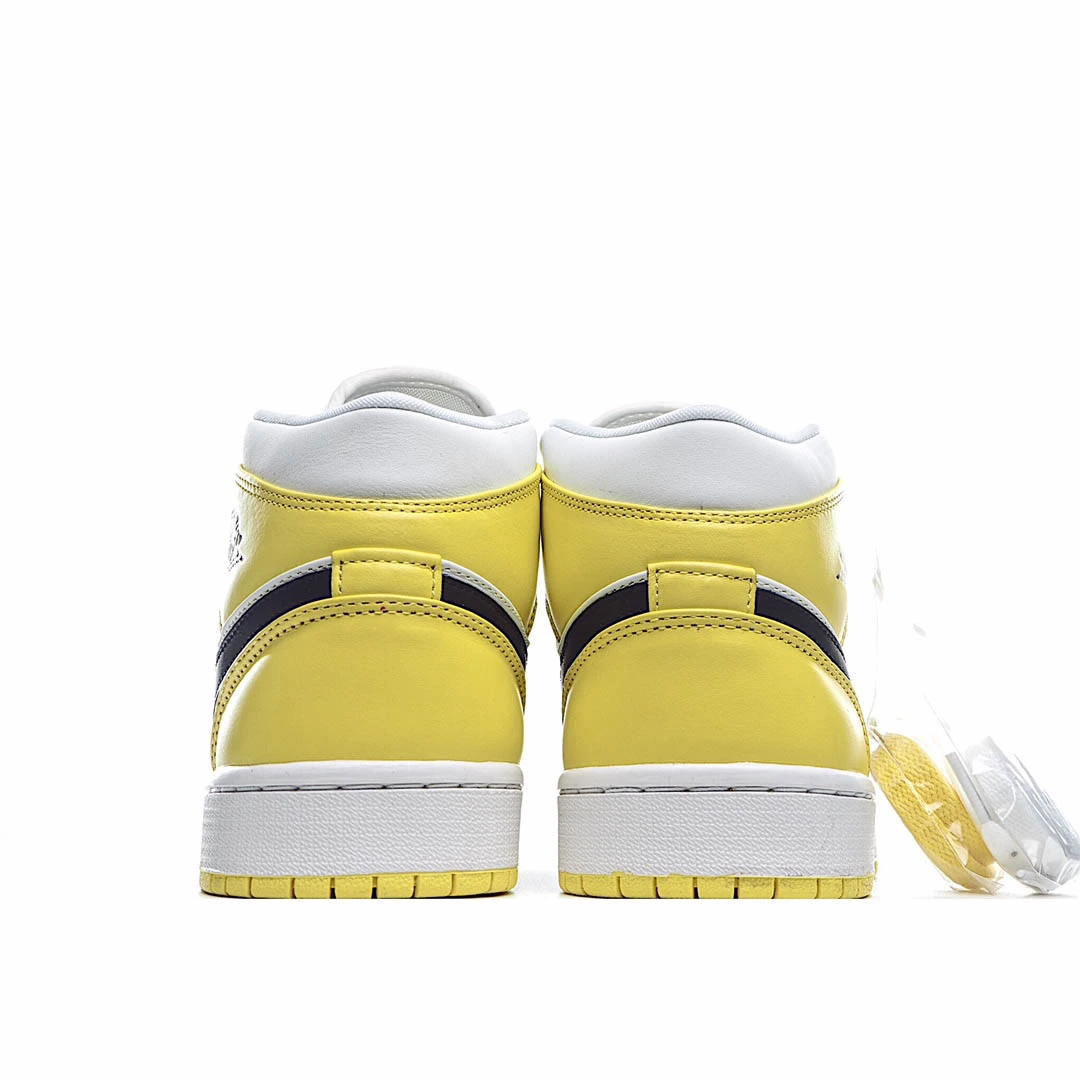 Air Jordan 1 Mid SE GS Rose Patch – Dynamic Yellow