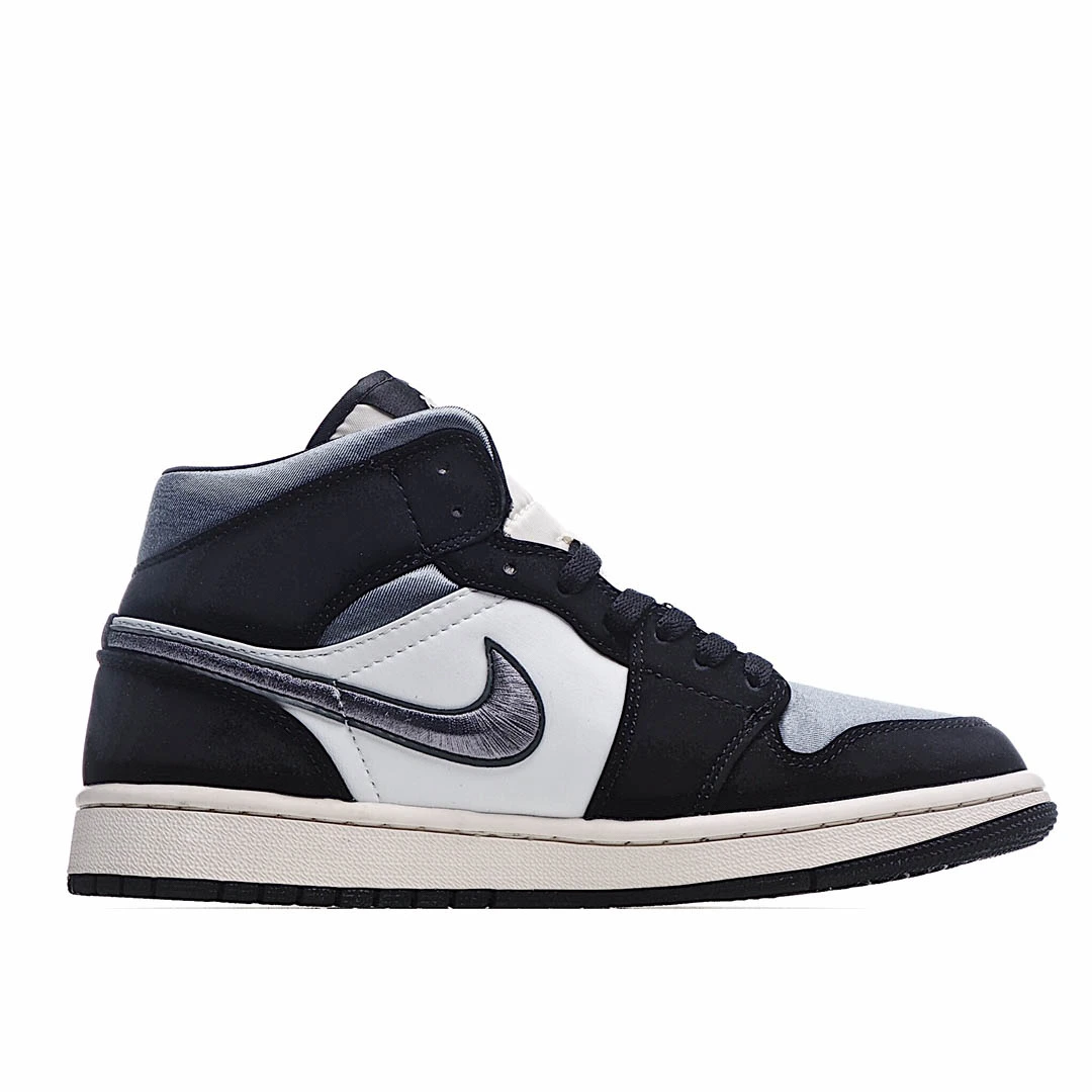 Air Jordan 1 Mid SE Satin Smoke Grey