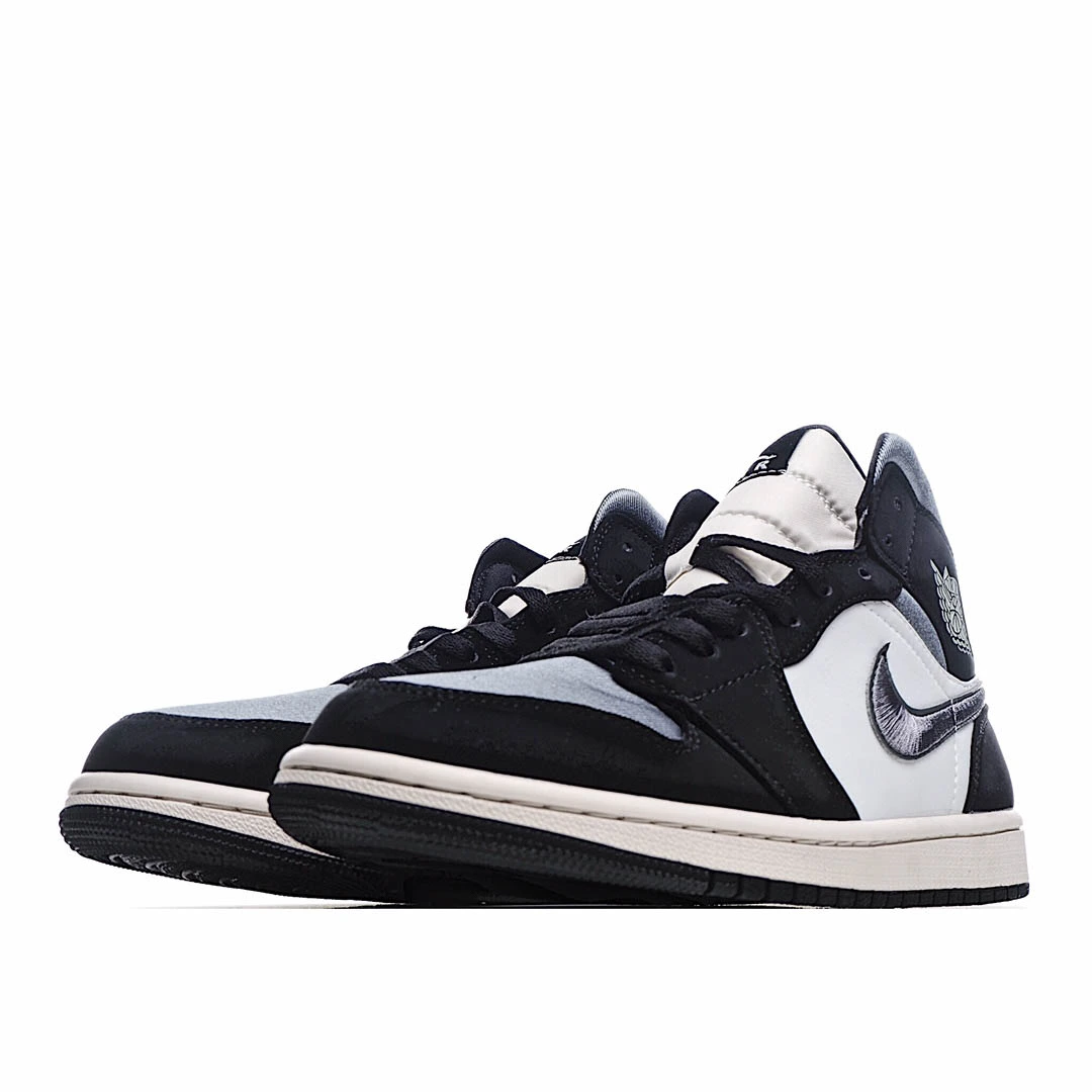 Air Jordan 1 Mid SE Satin Smoke Grey