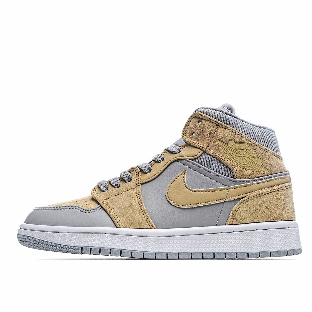 Air Jordan 1 Mid SE Tan Grey