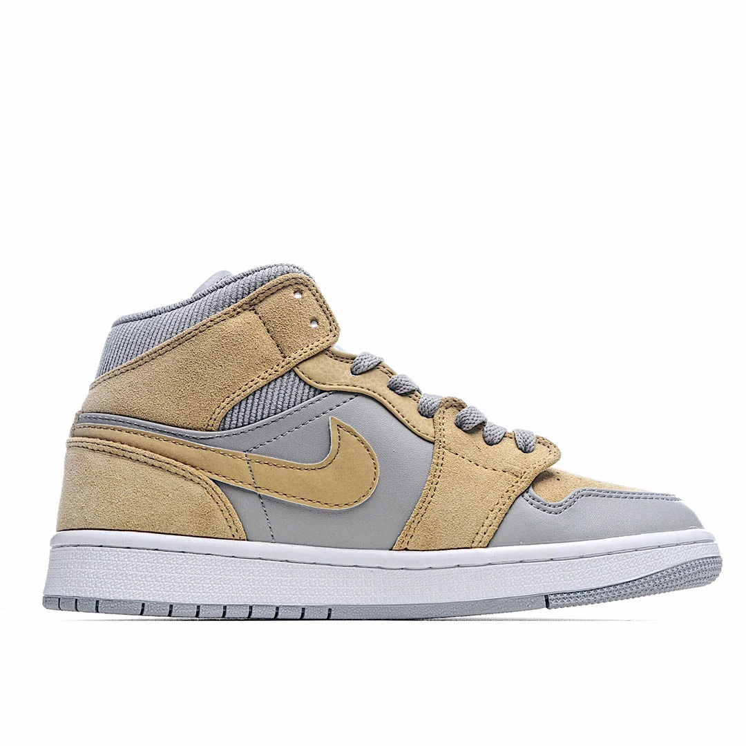 Air Jordan 1 Mid SE Tan Grey