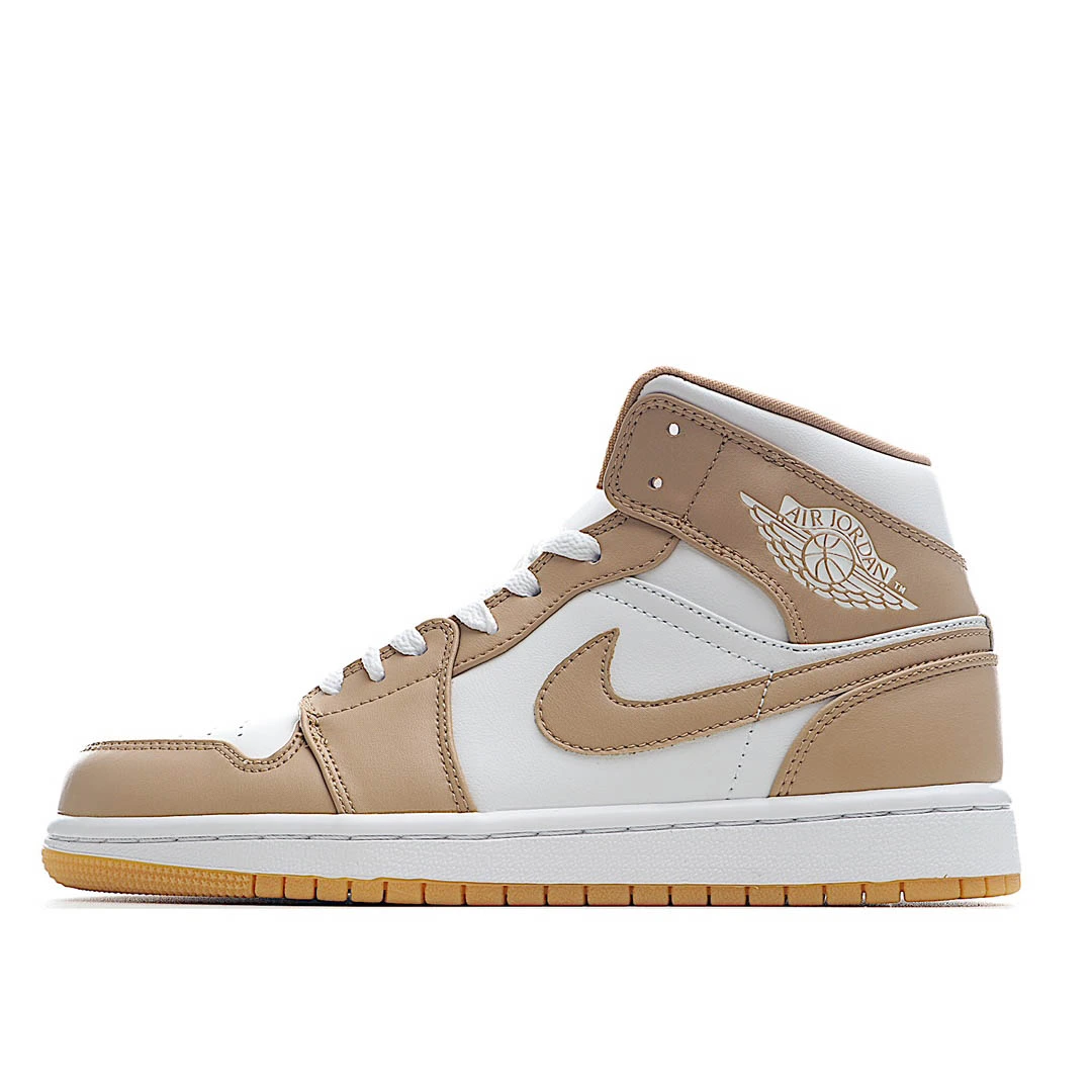 Air Jordan 1 Mid Tan Gum