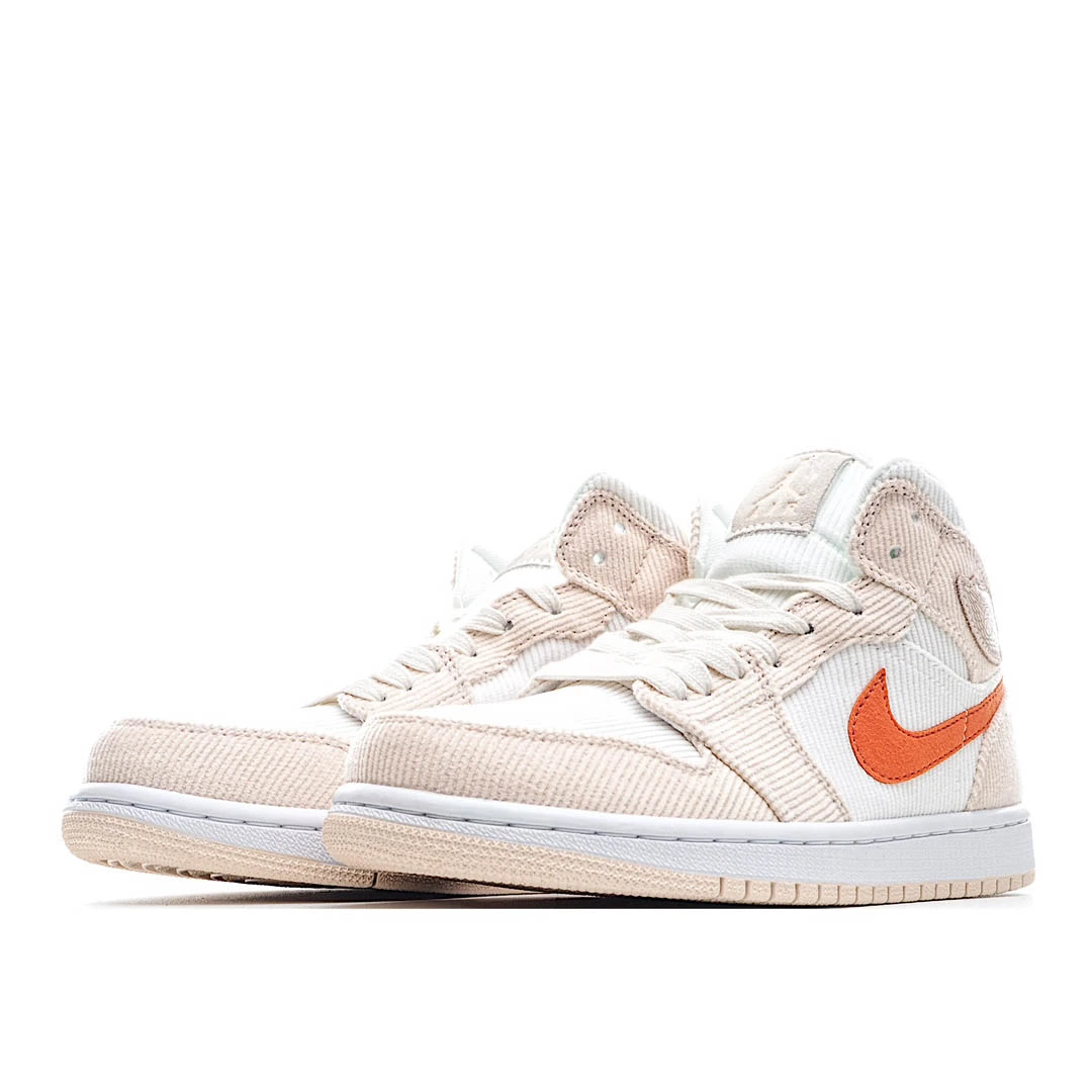 Air Jordan 1 MiD White Pink Orange