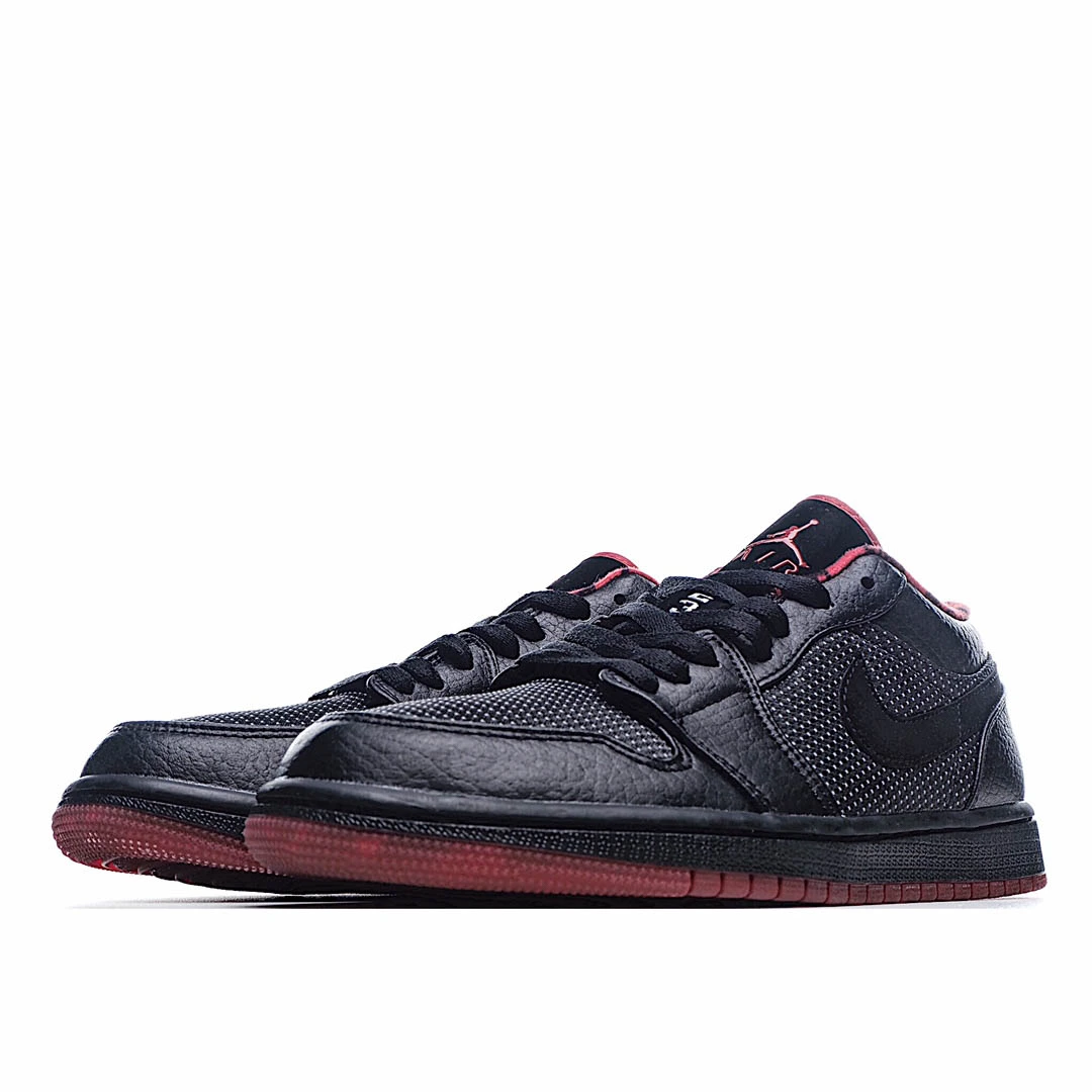 Air Jordan 1 Retro Low Black Silver Red