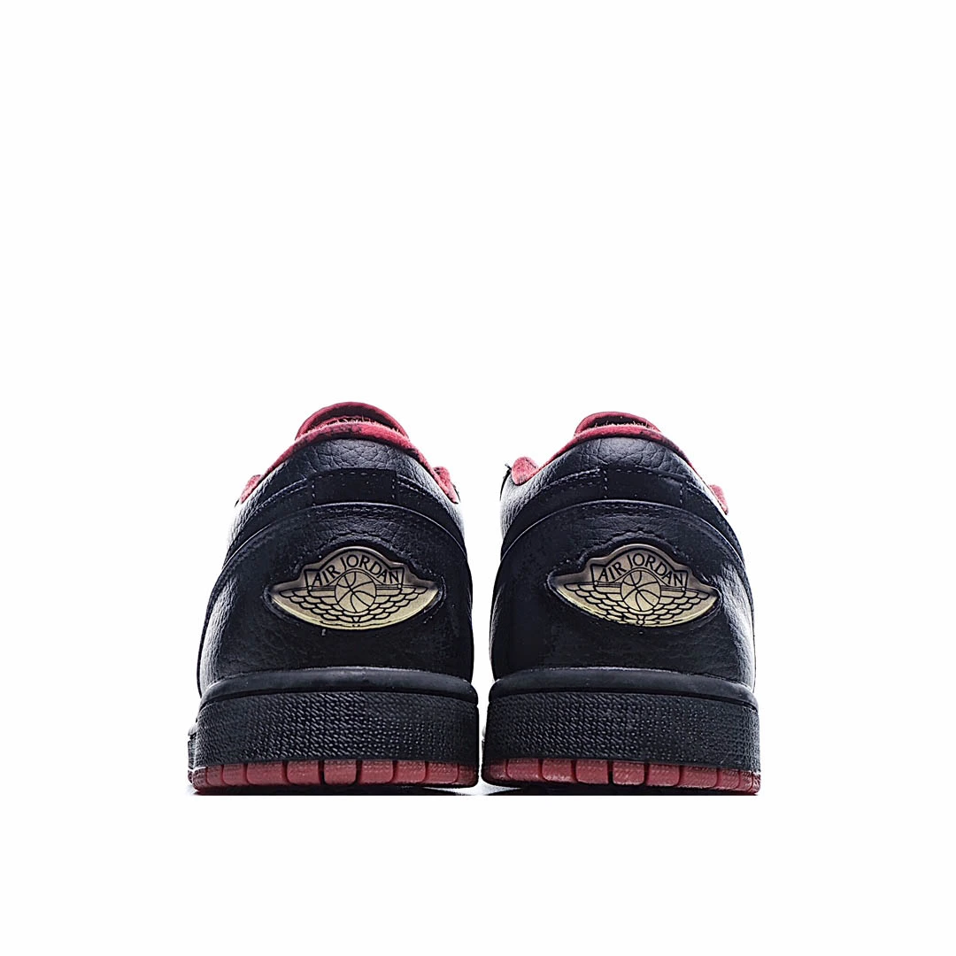 Air Jordan 1 Retro Low Black Silver Red