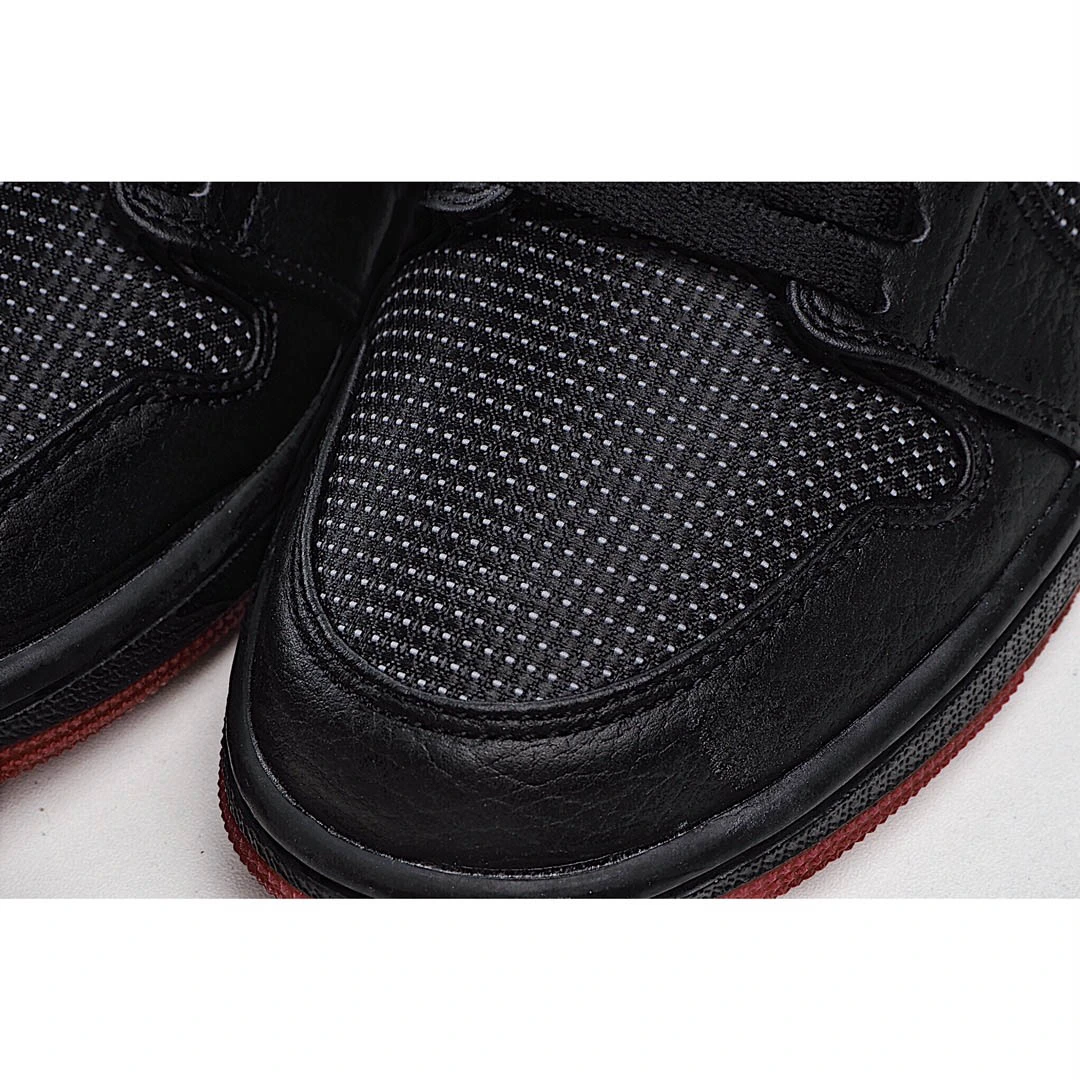 Air Jordan 1 Retro Low Black Silver Red