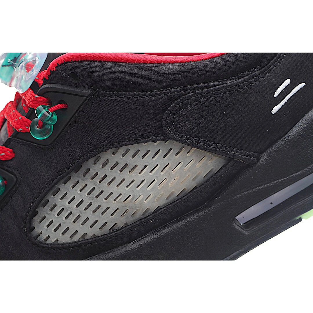 Clot Air Jordan Retro 5 Black Red Green Basketball Shoes