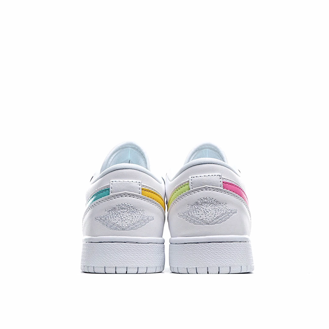 Nike Air Jordan 1 LowWhite/NeonAJ1 Low Top Classic Retro Culture Casual Sports Basketball Shoes