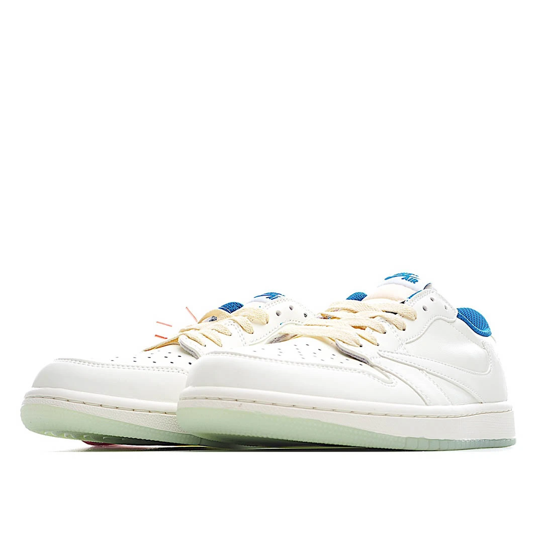 Travis Scott x Fragment x Air Jordan 1 Low TS Joint Inversion Low Top Sneakers Luminous Outsole