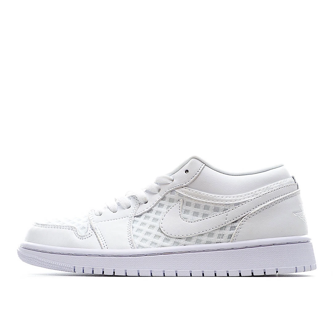 Wmns Air Jordan 1 Low Breathe Triple White