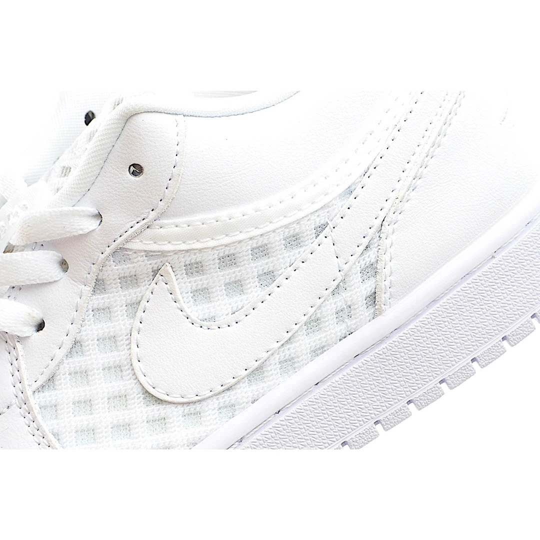 Wmns Air Jordan 1 Low Breathe Triple White