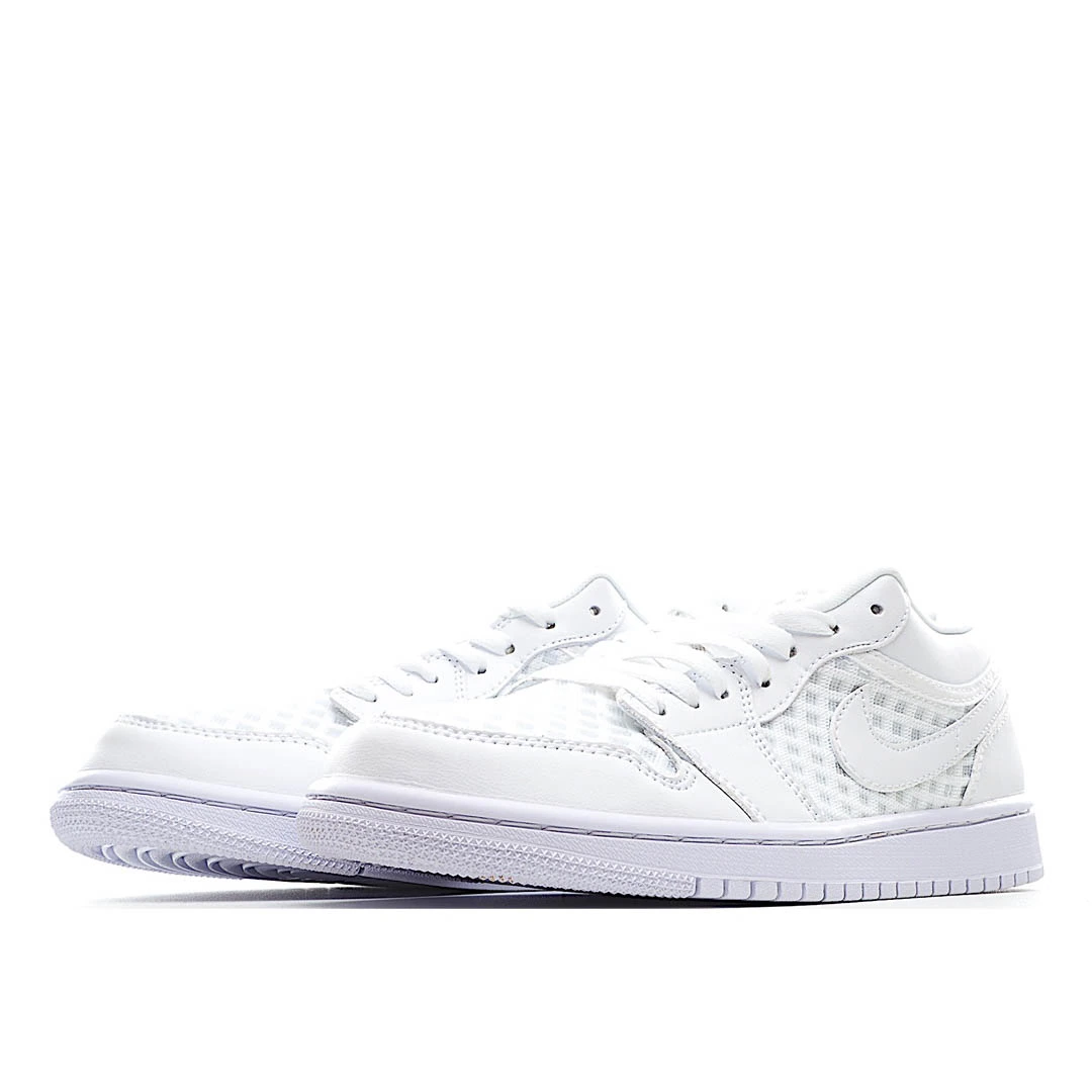 Wmns Air Jordan 1 Low Breathe Triple White