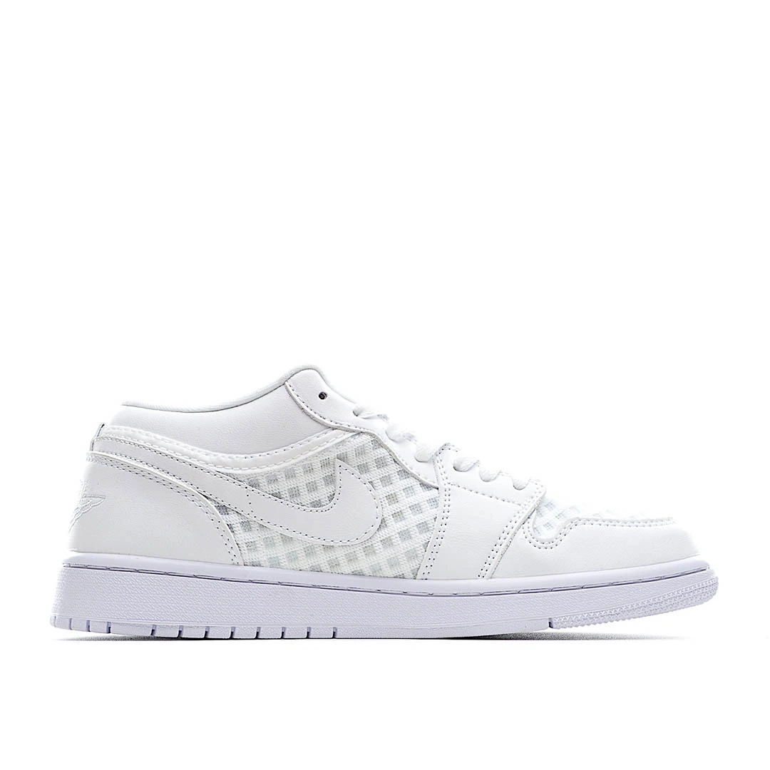 Wmns Air Jordan 1 Low Breathe Triple White