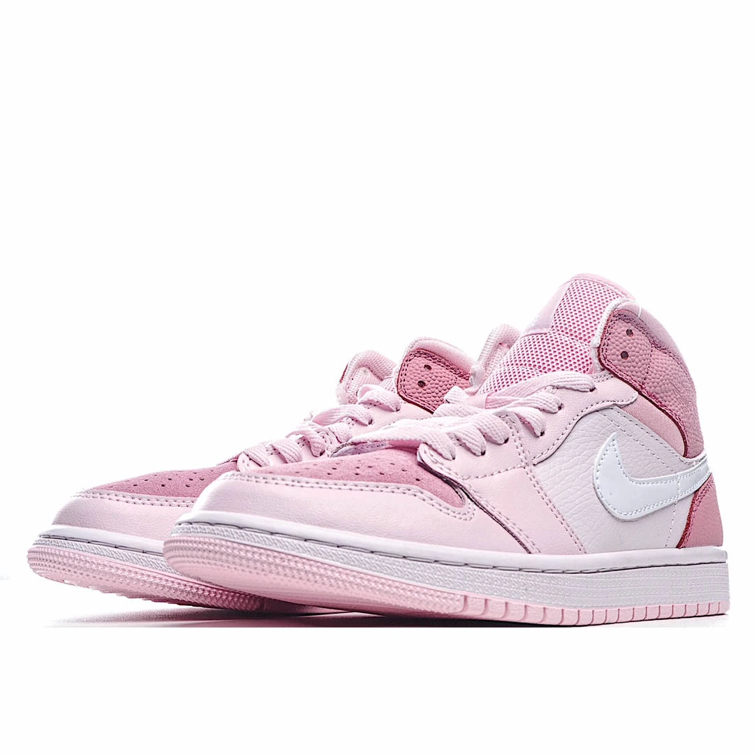 Wmns Air Jordan 1 Mid Digital Pink