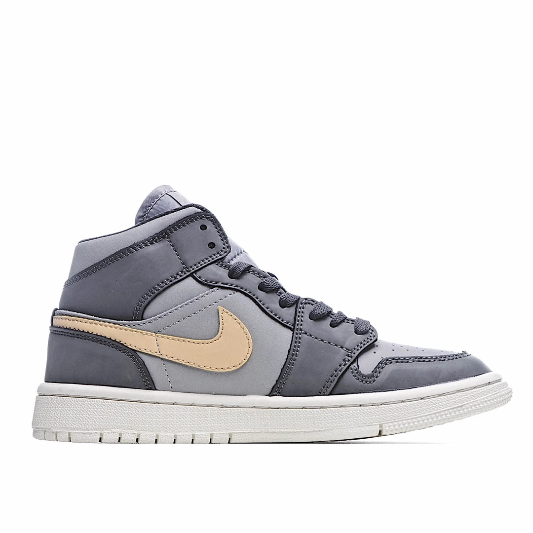 Wmns Air Jordan 1 Mid Iron Grey Onyx