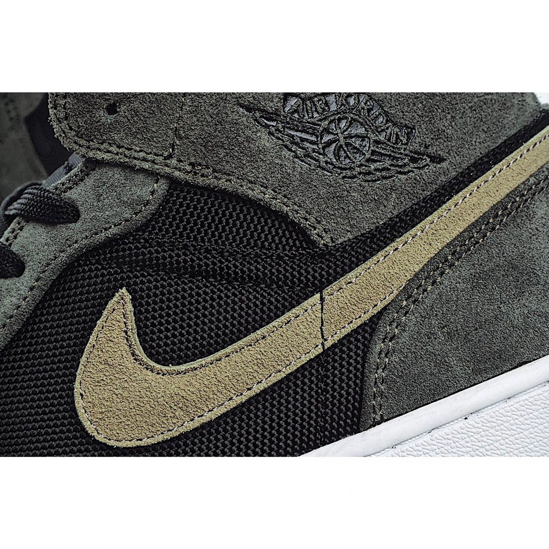 Wmns Air Jordan 1 Mid Olive