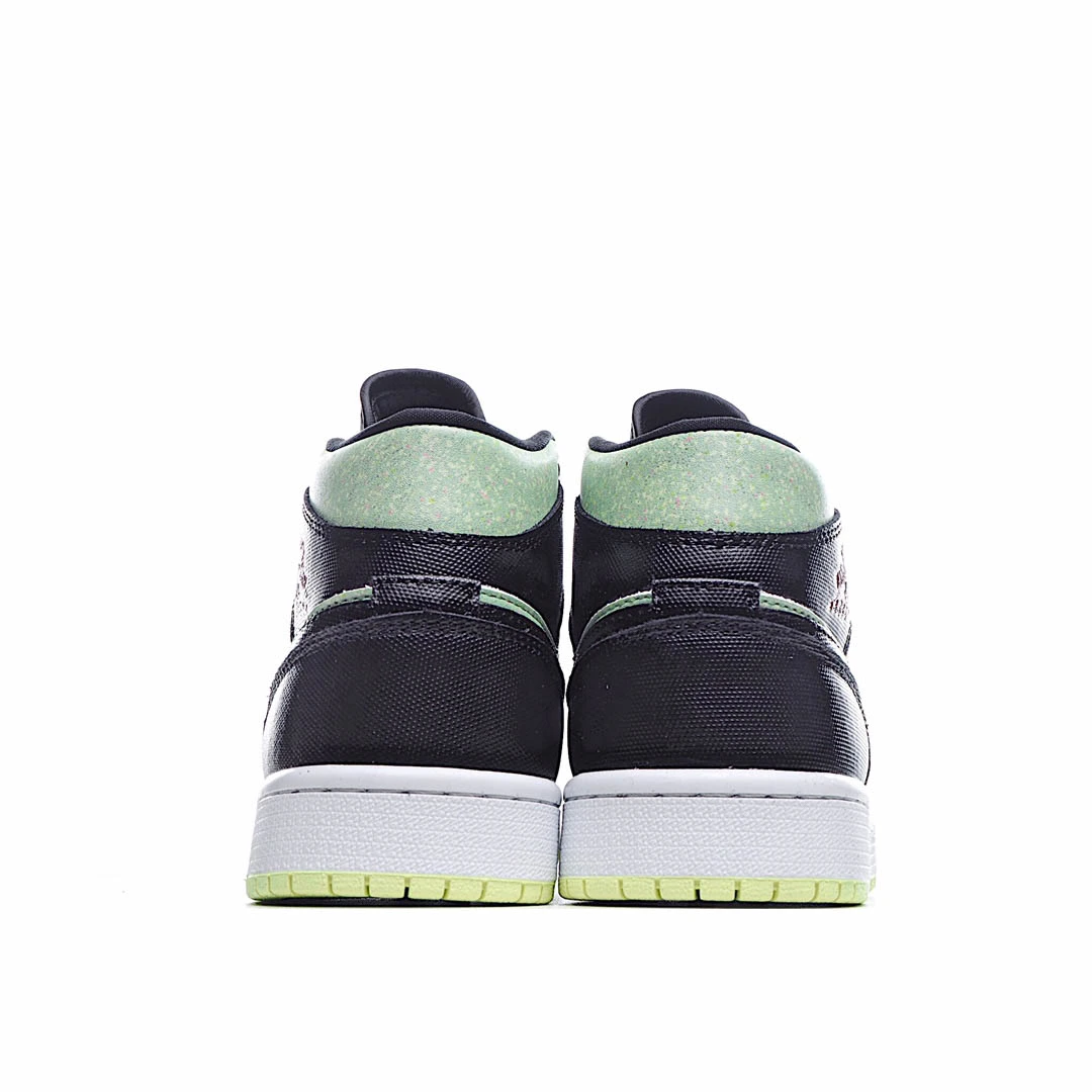 Wmns Air Jordan 1 Mid SE Black Barely Volt