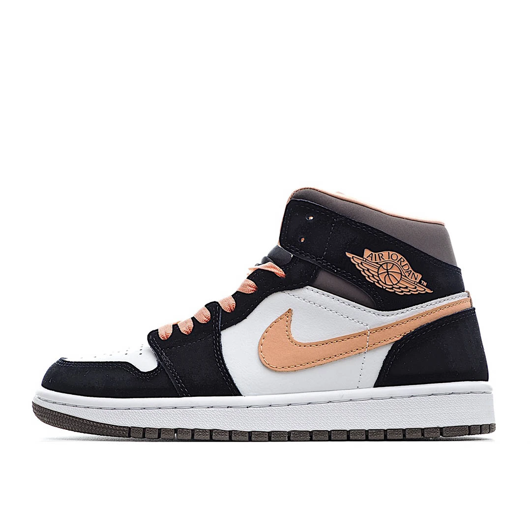 Wmns Air Jordan 1 Mid SE Peach Mocha