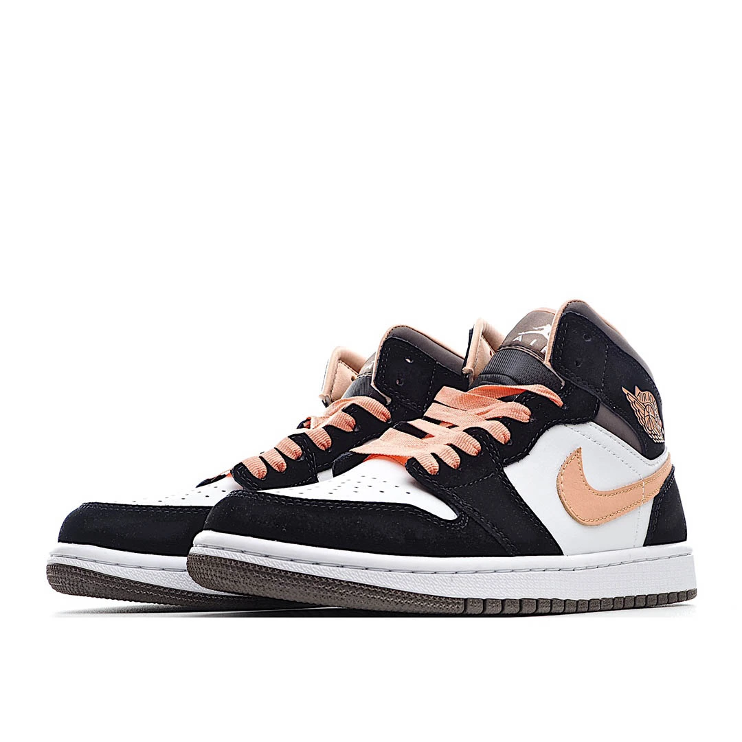 Wmns Air Jordan 1 Mid SE Peach Mocha