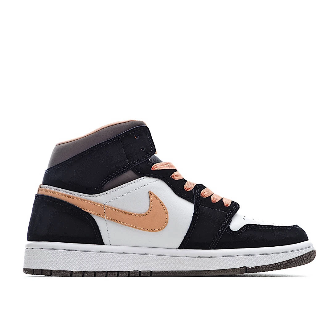 Wmns Air Jordan 1 Mid SE Peach Mocha