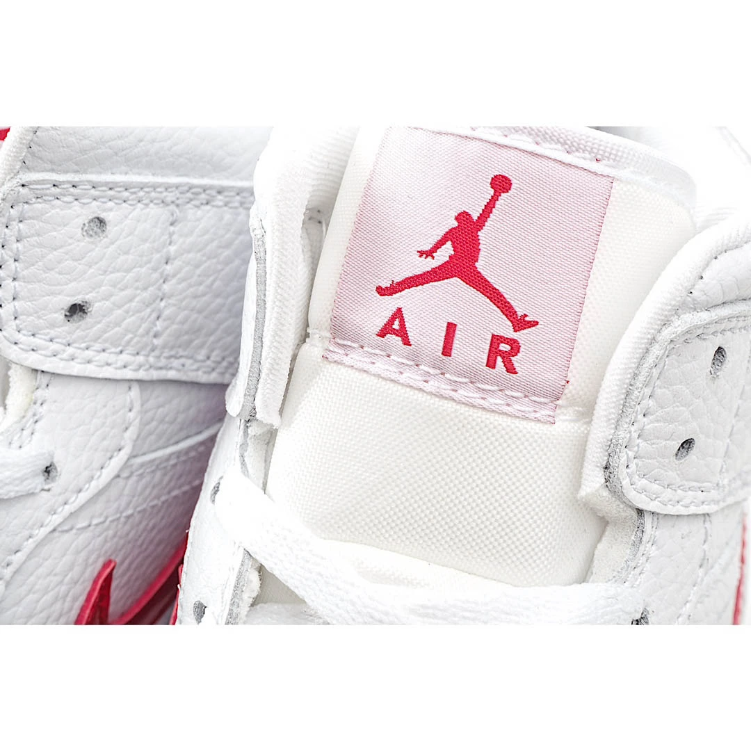 Wmns Air Jordan 1 Mid White University Red