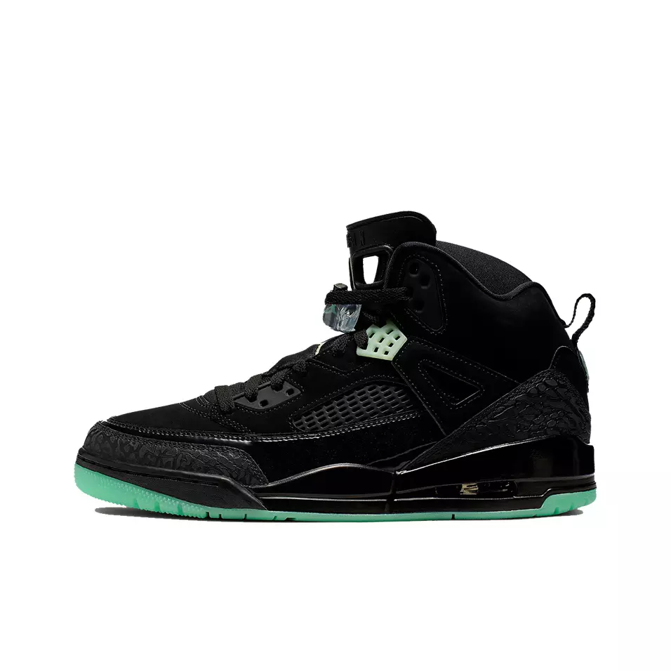 Jordan Spizike Black Green Glow