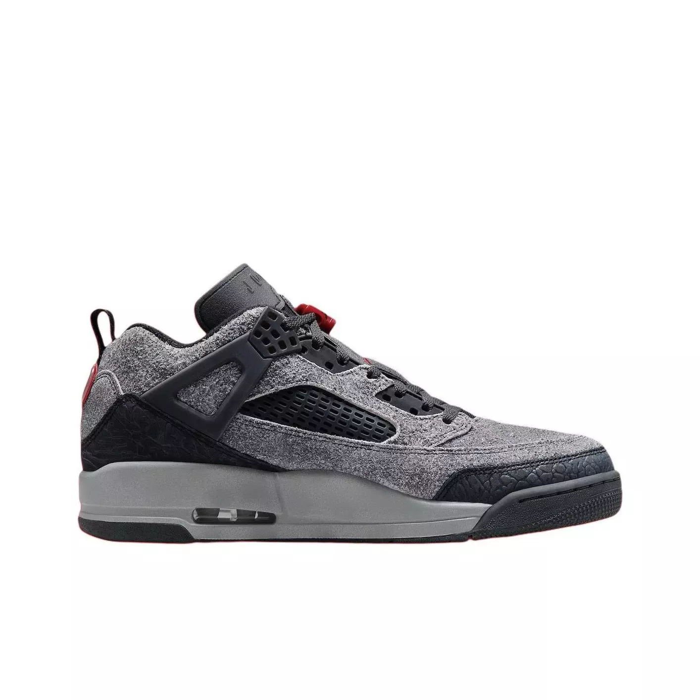 Jordan Spizike Low Anthracite Gym Red