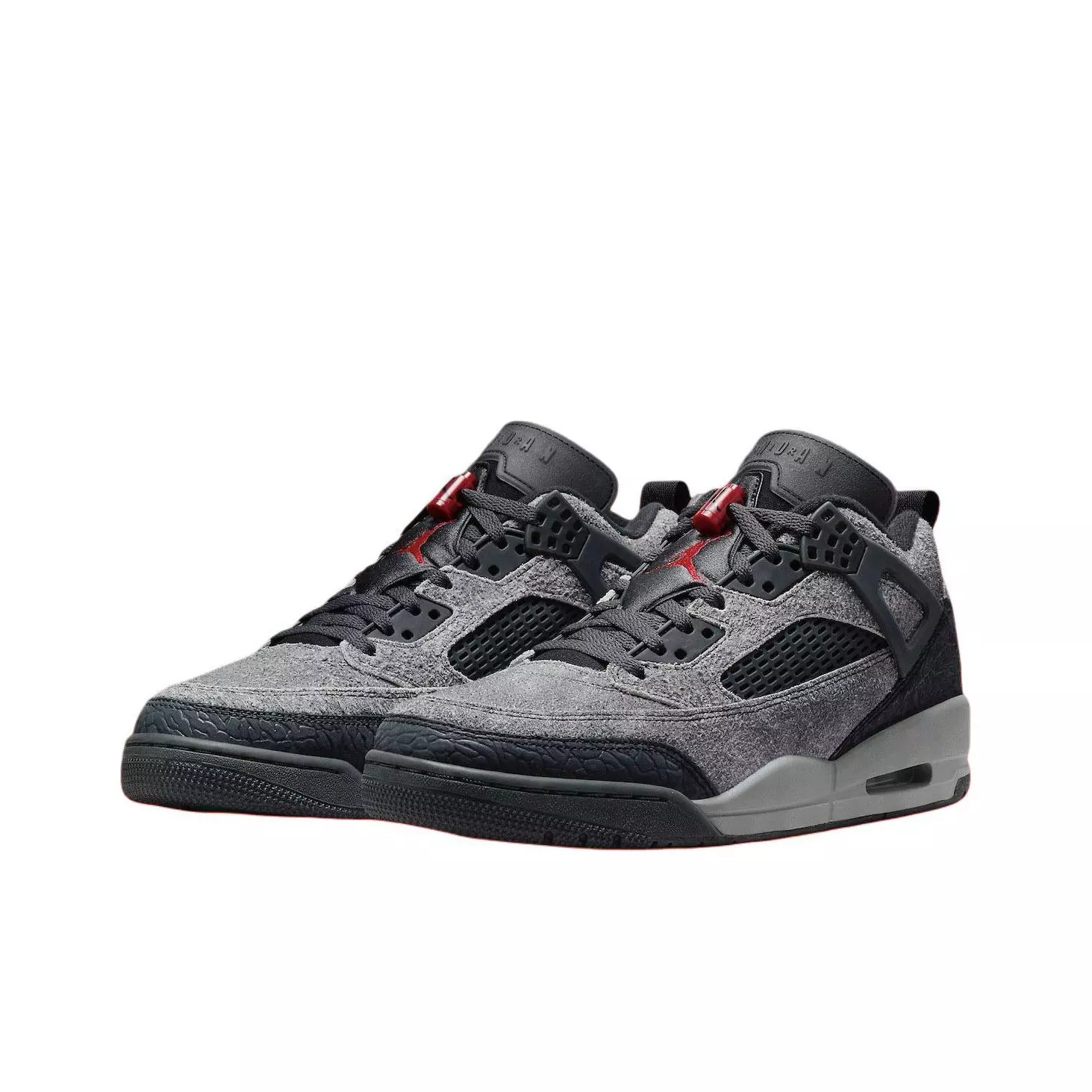 Jordan Spizike Low Anthracite Gym Red