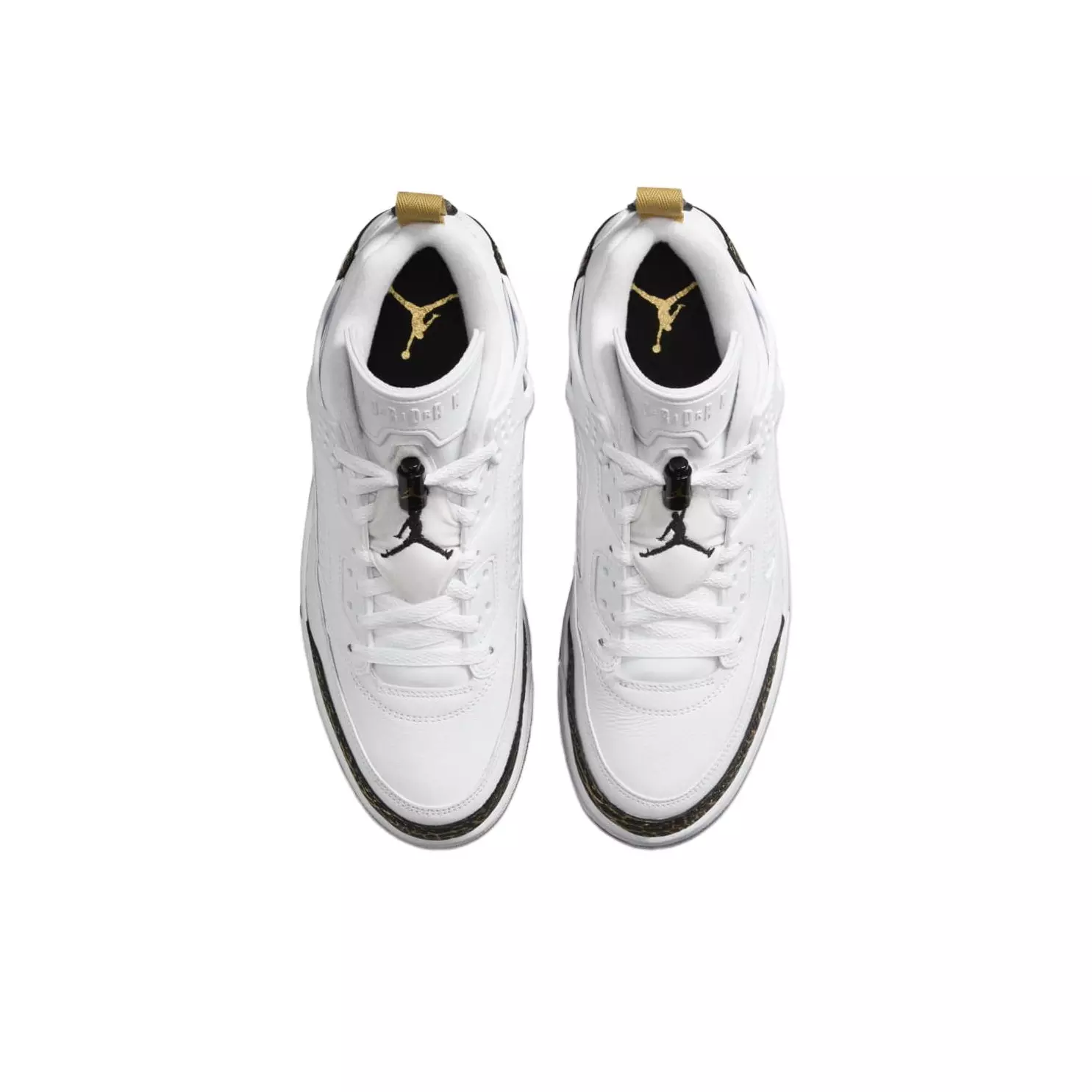 Jordan Spizike Low White Metallic Gold