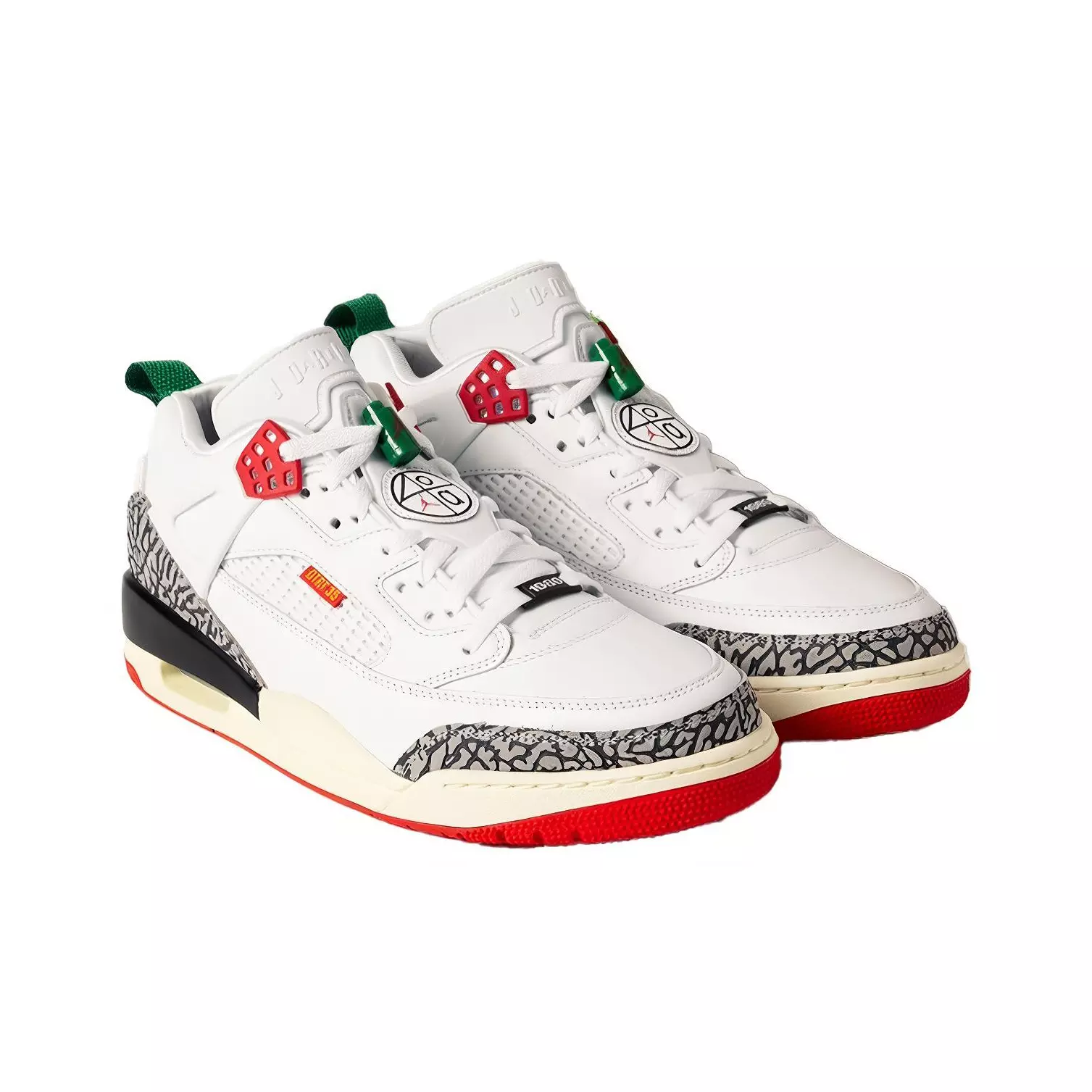 Jordan Spizike Vintage Basketball Shoes Unisex Low-Top White-Red