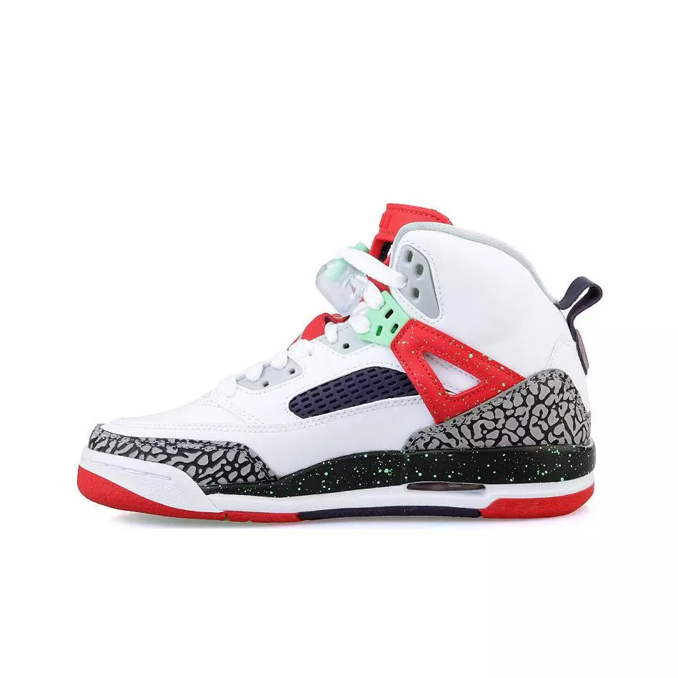 Jordan Spizike Vintage Basketball Shoes Unisex Mid-Top Black-White Red