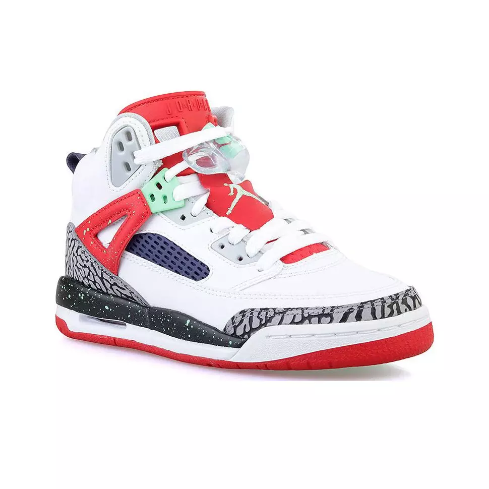 Jordan Spizike Vintage Basketball Shoes Unisex Mid-Top Black-White Red