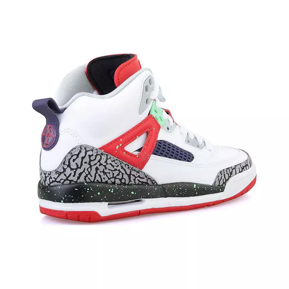 Jordan Spizike Vintage Basketball Shoes Unisex Mid-Top Black-White Red